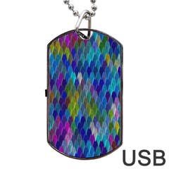 Background  Dog Tag USB Flash (One Side)