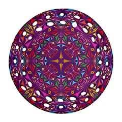 Kaleidoscope  Round Filigree Ornament (two Sides) by Sobalvarro