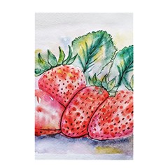 Strawberry Watercolor Figure Shower Curtain 48  X 72  (small)  by Wegoenart