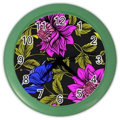 Botany  Color Wall Clock by Sobalvarro
