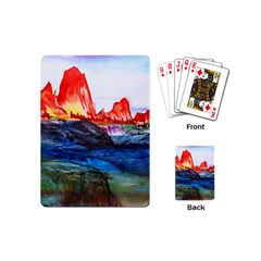 Fitzroy Argentina Chile Patagonia Playing Cards Single Design (mini) by Wegoenart