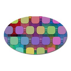 Pattern  Oval Magnet by Sobalvarro
