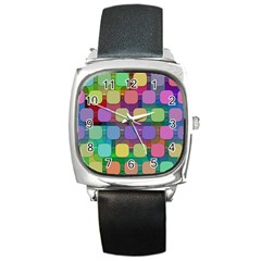 Pattern  Square Metal Watch by Sobalvarro