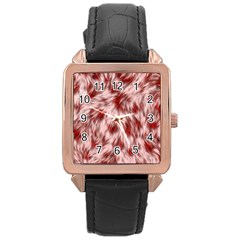 Abstract  Rose Gold Leather Watch  by Sobalvarro