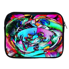 Abstract Flower Painting Apple Ipad 2/3/4 Zipper Cases by Wegoenart