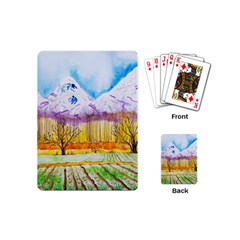 Mendoza Argentina Field Nature Playing Cards Single Design (mini) by Wegoenart