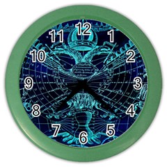 Zodiac Sign Astrology Horoscope Color Wall Clock by Wegoenart