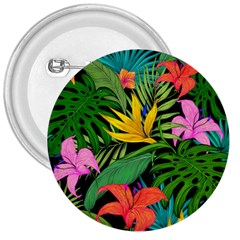 Tropical Greens 3  Buttons by Sobalvarro