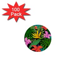 Tropical Greens 1  Mini Buttons (100 Pack)  by Sobalvarro