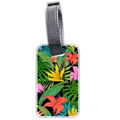 Tropical Greens Luggage Tag (two Sides) by Sobalvarro