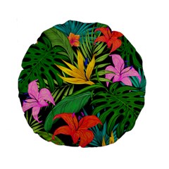 Tropical Greens Standard 15  Premium Round Cushions by Sobalvarro