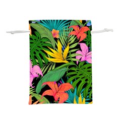 Tropical Greens Lightweight Drawstring Pouch (m) by Sobalvarro