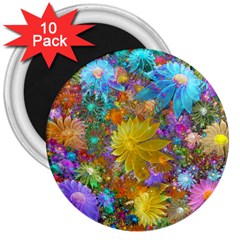 Apo Flower Power  3  Magnets (10 Pack)  by WolfepawFractals