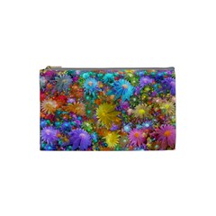 Apo Flower Power  Cosmetic Bag (small) by WolfepawFractals