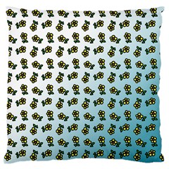 Blue Gradient Flower Standard Flano Cushion Case (one Side) by snowwhitegirl