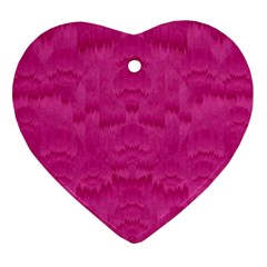 Love To One Color To Love Heart Ornament (two Sides) by pepitasart