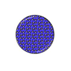 Retro Girl Daisy Chain Pattern Blue Hat Clip Ball Marker (10 Pack) by snowwhitegirl