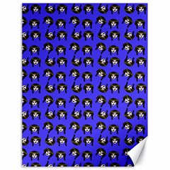 Retro Girl Daisy Chain Pattern Blue Canvas 18  X 24 