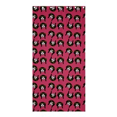 Retro Girl Daisy Chain Pattern Pink Shower Curtain 36  X 72  (stall)  by snowwhitegirl