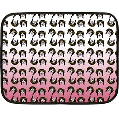 Retro Girl Daisy Chain Pattern Double Sided Fleece Blanket (mini)  by snowwhitegirl