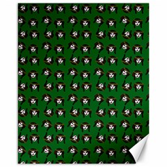 Retro Girl Daisy Chain Pattern Green Canvas 16  X 20 