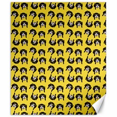 Retro Girl Daisy Chain Pattern Yellow Canvas 20  X 24 