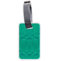 Love To One Color To Love Green Luggage Tag (one Side) by pepitasart