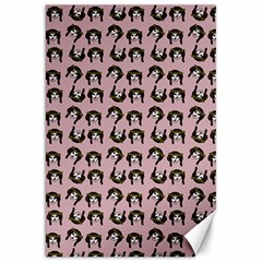 Retro Girl Daisy Chain Pattern Light Pink Canvas 20  X 30 