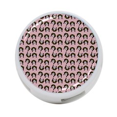 Retro Girl Daisy Chain Pattern Light Pink 4-port Usb Hub (two Sides) by snowwhitegirl