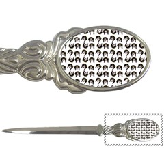 Retro Girl Daisy Chain Pattern White Letter Opener by snowwhitegirl