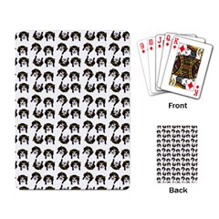 Retro Girl Daisy Chain Pattern White Playing Cards Single Design (rectangle)