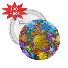 Apo Flower Power 2 25  Buttons (100 Pack) 