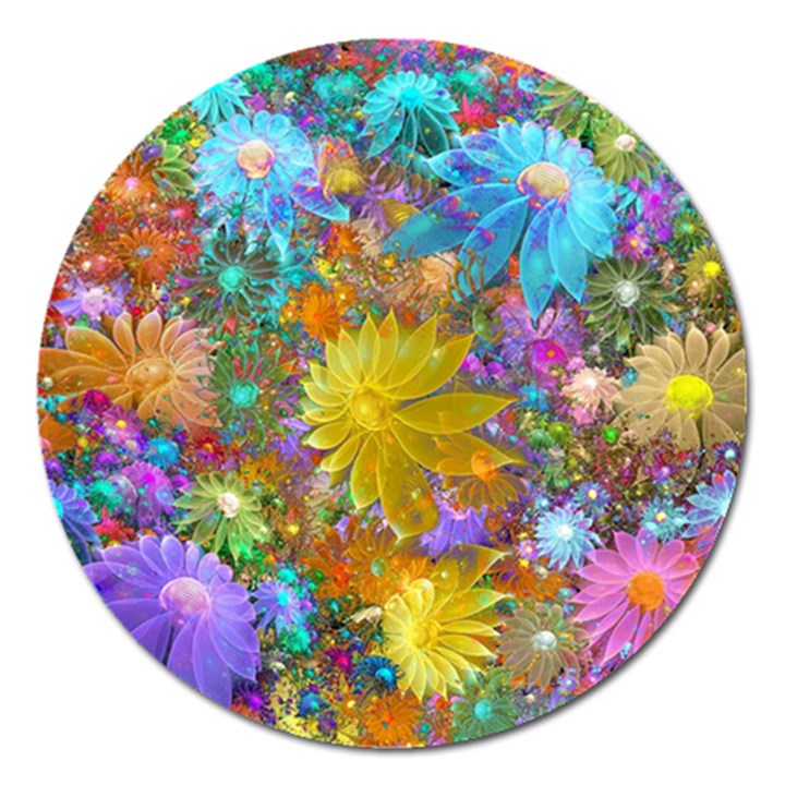 Apo Flower Power Magnet 5  (Round)