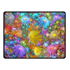 Apo Flower Power Double Sided Fleece Blanket (small)  by WolfepawFractals