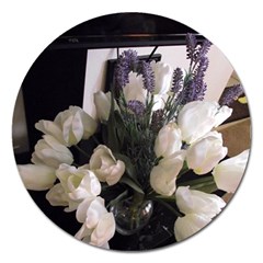 Tulips 1 1 Magnet 5  (round) by bestdesignintheworld