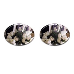 Tulips 1 1 Cufflinks (oval) by bestdesignintheworld