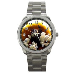 Tulips 1 2 Sport Metal Watch by bestdesignintheworld