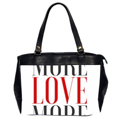 More Love More Oversize Office Handbag (2 Sides) by Lovemore