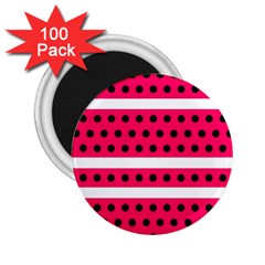 Polka Dots Two Times 3 Black 2 25  Magnets (100 Pack)  by impacteesstreetwearten