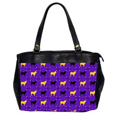 Elegant Pugs Oversize Office Handbag (2 Sides)