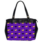 Elegant Pugs Oversize Office Handbag (2 Sides) Front