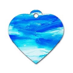 Sky 1 1 Dog Tag Heart (two Sides) by bestdesignintheworld