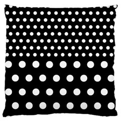 Polka Dots Two Times 11 Black Standard Flano Cushion Case (one Side) by impacteesstreetwearten