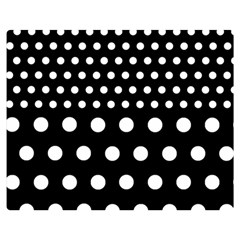 Polka Dots Two Times 11 Black Double Sided Flano Blanket (medium)  by impacteesstreetwearten