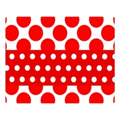 Polka Dots Two Times 9 Double Sided Flano Blanket (large)  by impacteesstreetwearten