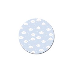 Kawaii Cloud Pattern Golf Ball Marker by Valentinaart