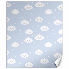 Kawaii Cloud Pattern Canvas 8  X 10  by Valentinaart