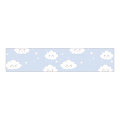 Kawaii Cloud Pattern Velvet Scrunchie by Valentinaart