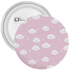 Kawaii Cloud Pattern 3  Buttons by Valentinaart