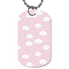 Kawaii cloud pattern Dog Tag (Two Sides)